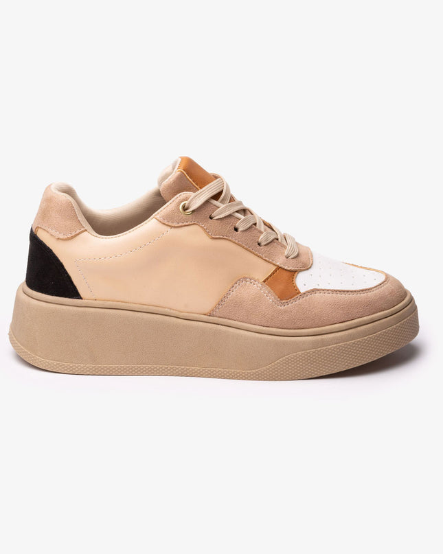 Zapatilla Cancun - Beige Blanco