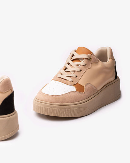 Zapatilla Cancun - Beige Blanco