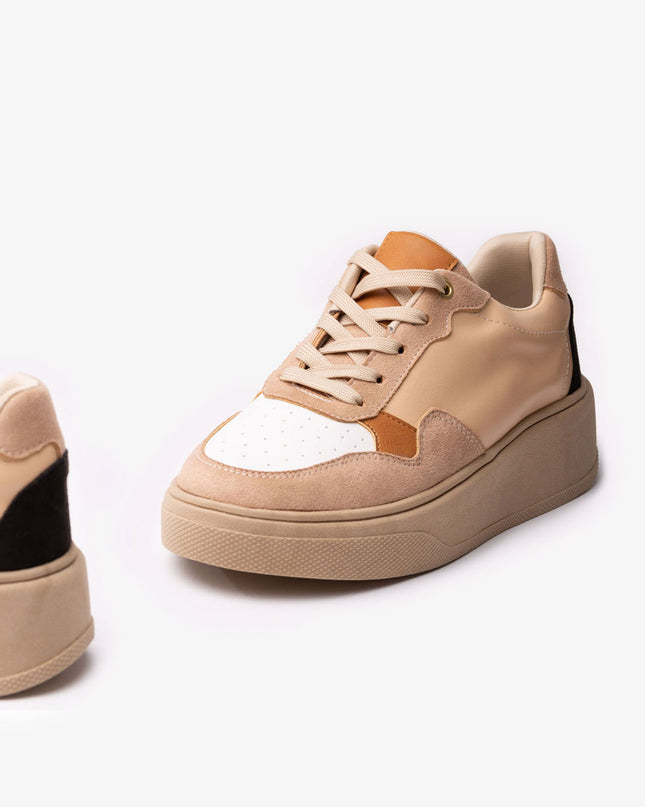 Zapatilla Cancun - Beige Blanco
