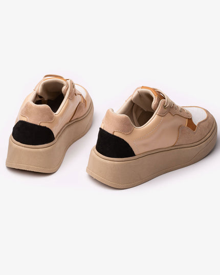 Zapatilla Cancun - Beige Blanco