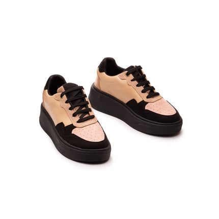 Zapatillas Urbanas Mujer Cancun - Beige Rosado
