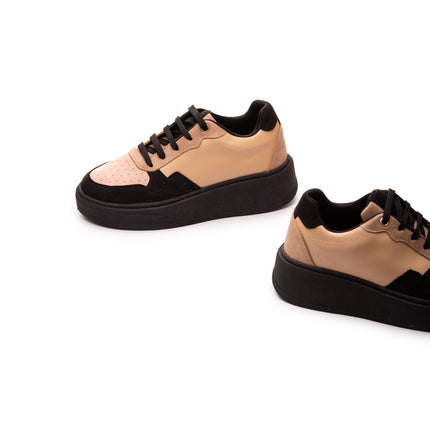 Zapatillas Urbanas Mujer Cancun - Beige Rosado