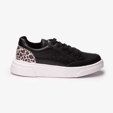 Zapatilla Cartagena - Negro Print Plateado