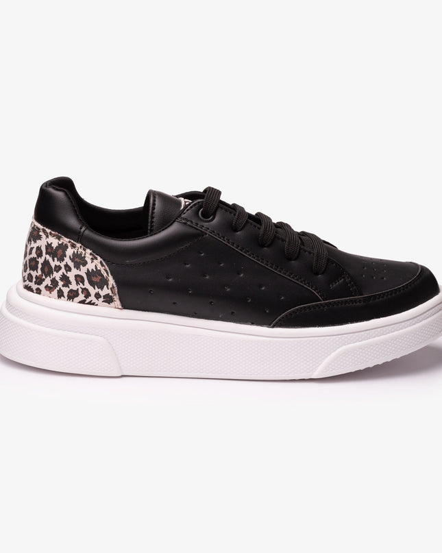 Zapatilla Cartagena - Negro Print Plateado