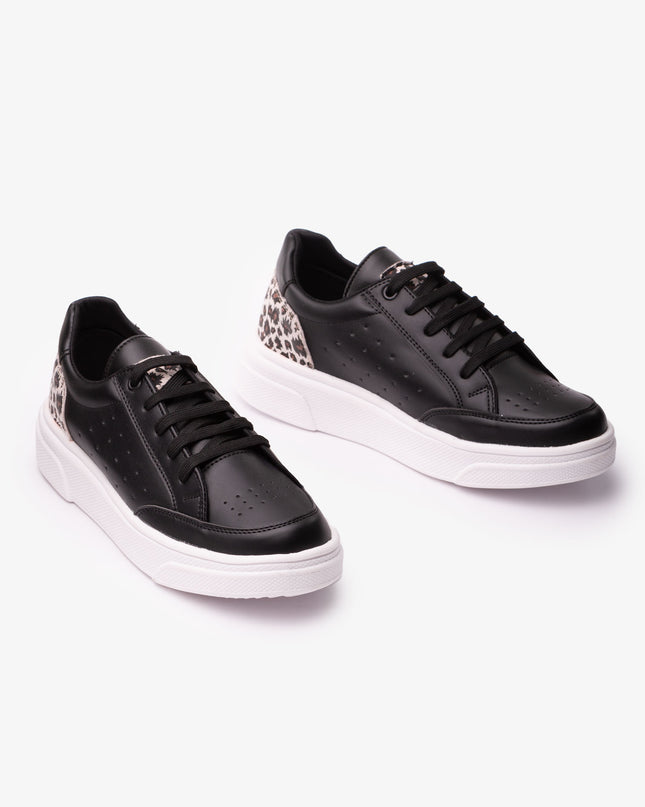 Zapatilla Cartagena - Negro Print Plateado