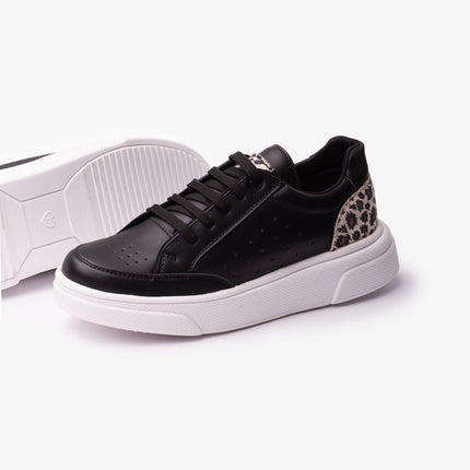 Zapatilla Cartagena - Negro Print Plateado