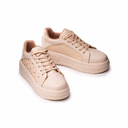 Zapatillas Urbanas Mujer Diamante - Beige