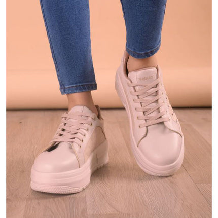 Zapatillas Urbanas Mujer Diamante - Beige