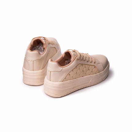 Zapatillas Urbanas Mujer Diamante - Beige