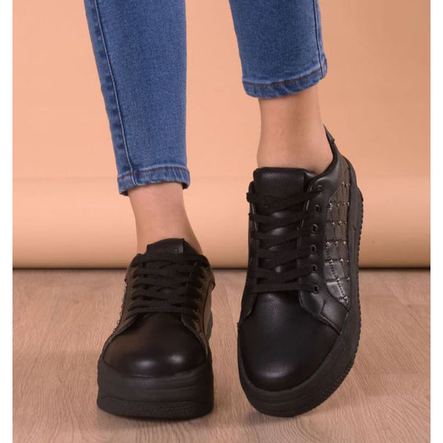 Zapatillas Urbanas Mujer Diamante - Negro