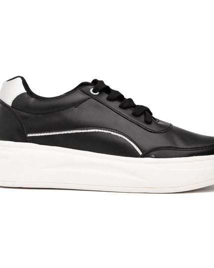 Zapatillas Urbanas Mujer Diest  - Negro Plateado