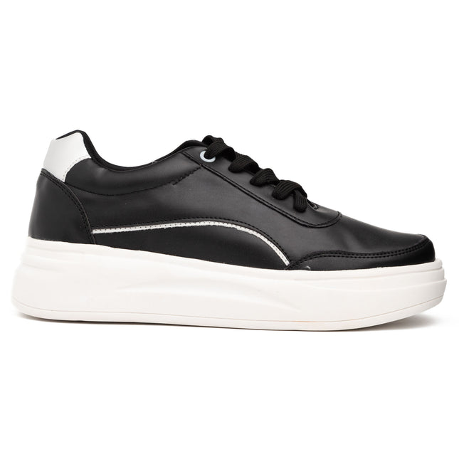 Zapatillas Urbanas Mujer Diest  - Negro Plateado