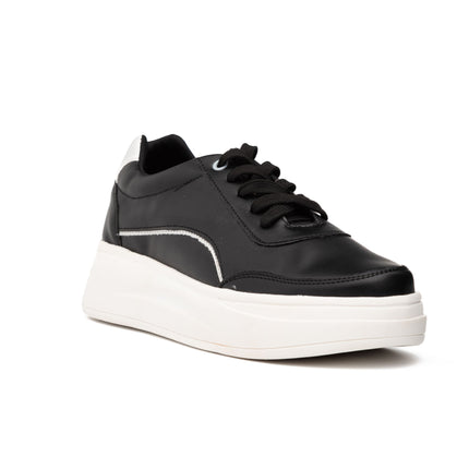 Zapatillas Urbanas Mujer Diest  - Negro Plateado