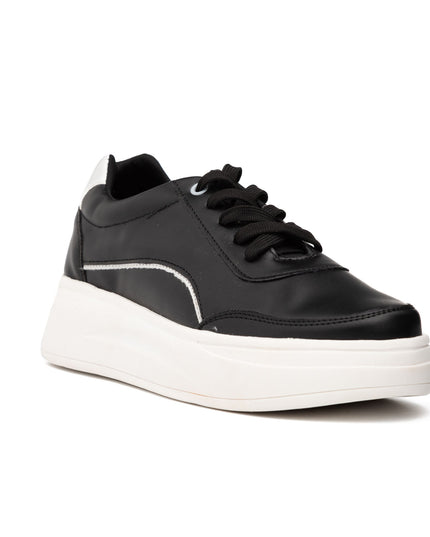 Zapatillas Urbanas Mujer Diest  - Negro Plateado