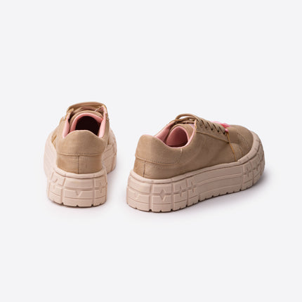 Zapatillas Urbanas Mujer Dublin - Beige Rosado