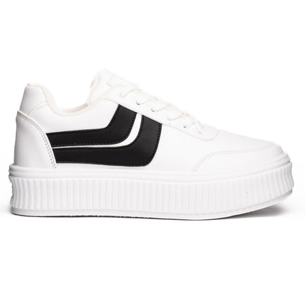Zapatillas Urbanas Mujer Dwansy - Blanco Negro