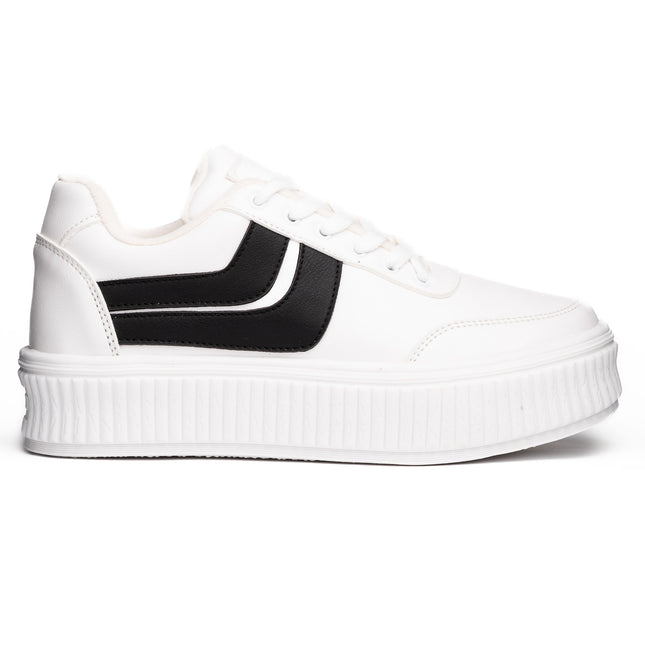 Zapatillas Urbanas Mujer Dwansy - Blanco Negro