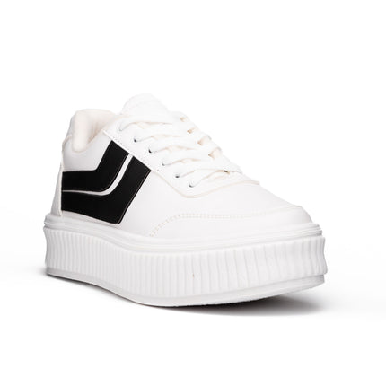 Zapatillas Urbanas Mujer Dwansy - Blanco Negro