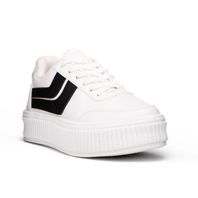 Zapatillas Urbanas Mujer Dwansy - Blanco Negro