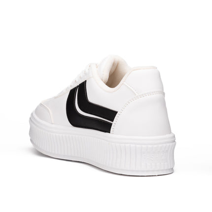 Zapatillas Urbanas Mujer Dwansy - Blanco Negro