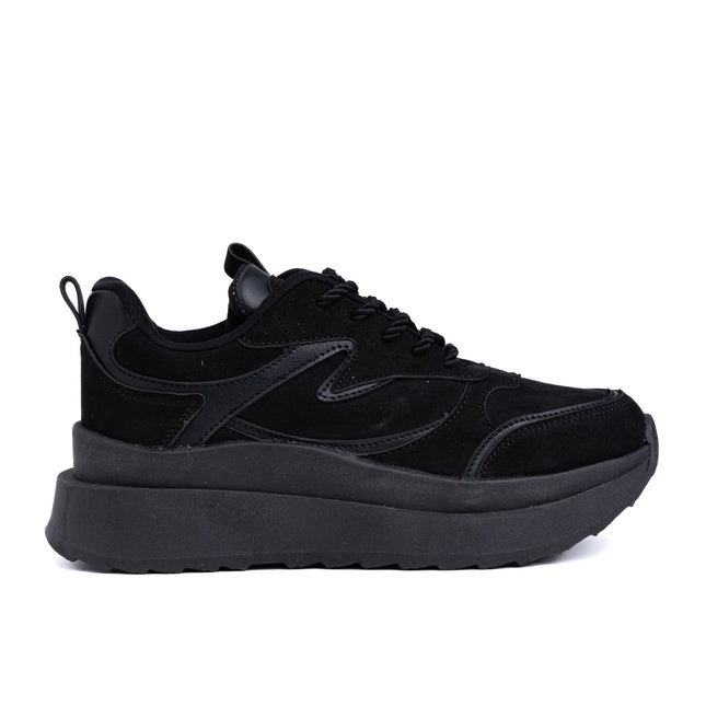 Zapatillas Urbanas Mujer Flower - Negro Total