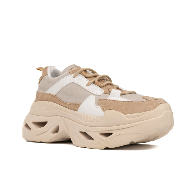 Zapatillas Urbanas Mujer Gia - Beige