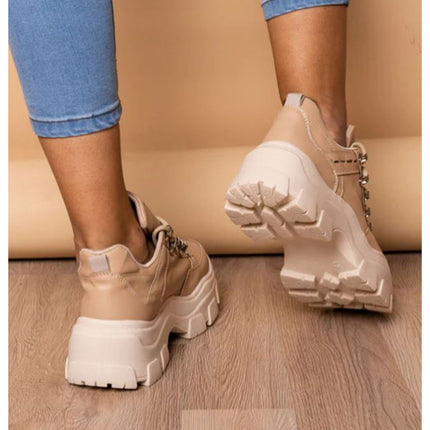 Zapatillas Urbanas Mujer Golden - Beige
