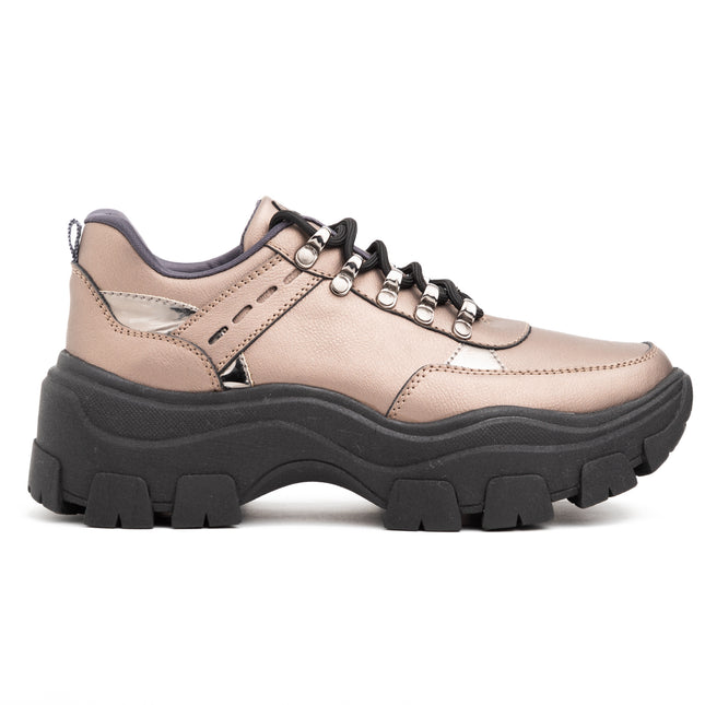 Zapatillas Urbanas Mujer Golden - Plateado