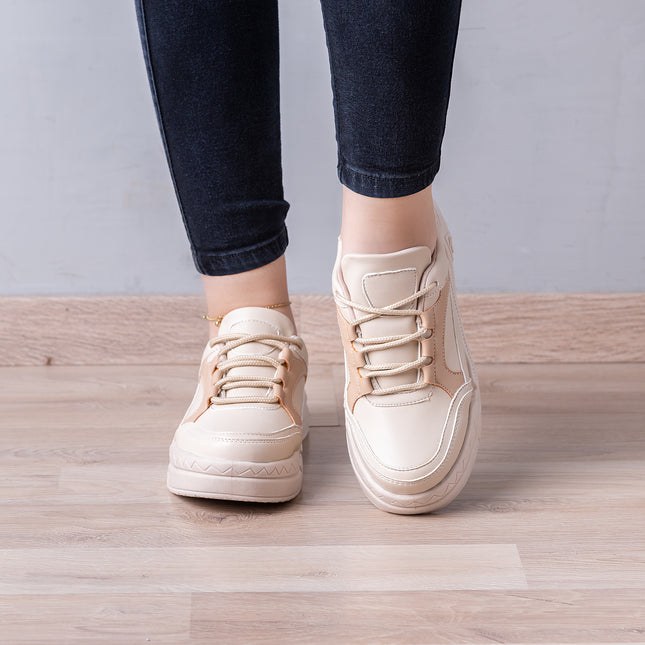 Zapatillas Urbanas Mujer Gotze - Beige