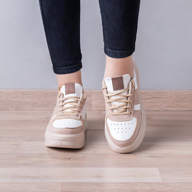 Zapatillas Urbanas Mujer Iberson - Beige