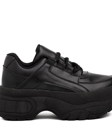 Zapatilla Ica - Negro Cuero