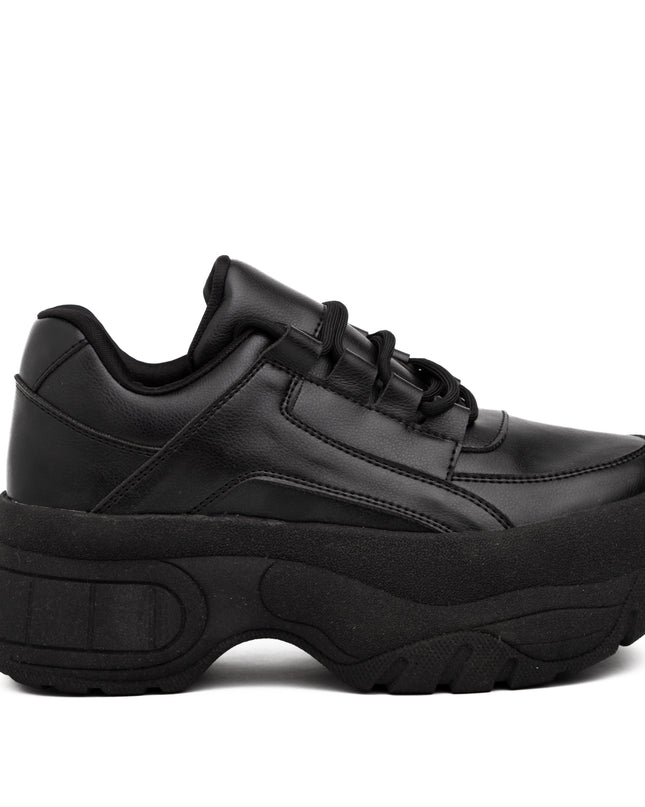 Zapatilla Ica - Negro Cuero