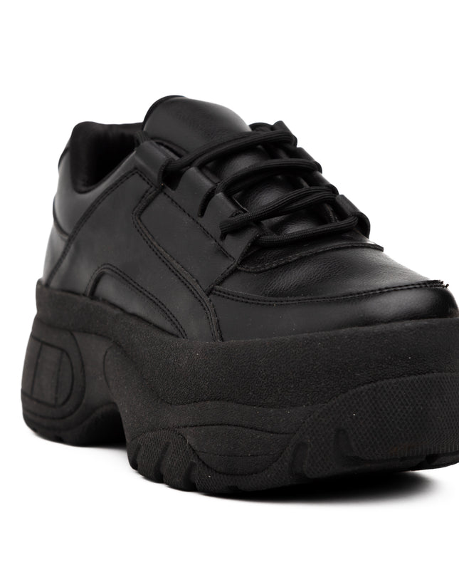 Zapatilla Ica - Negro Cuero