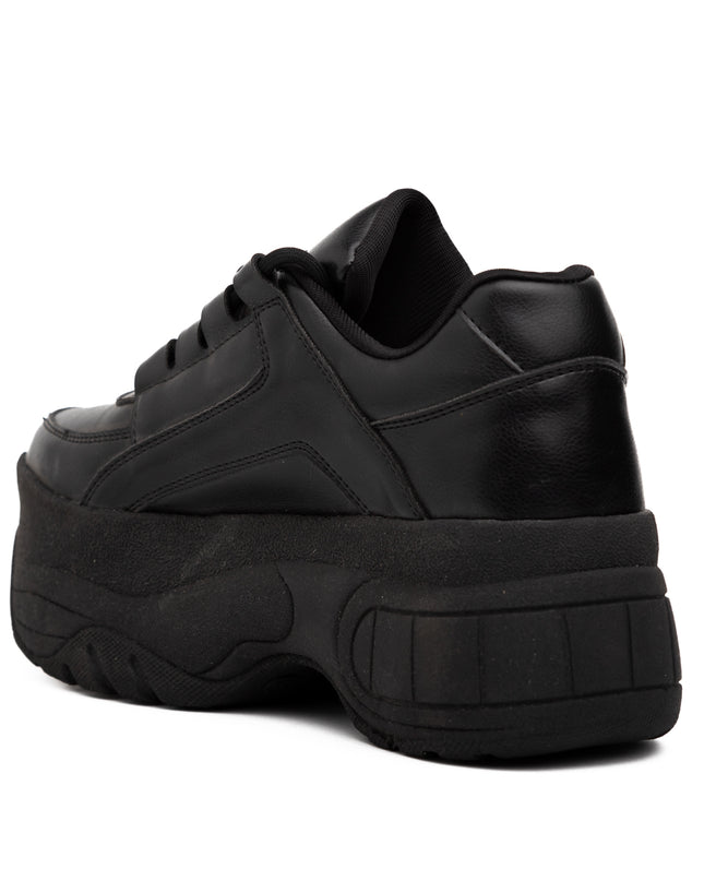 Zapatilla Ica - Negro Cuero