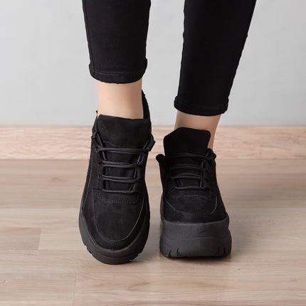 Zapatilla Ica - Negro Gamuza