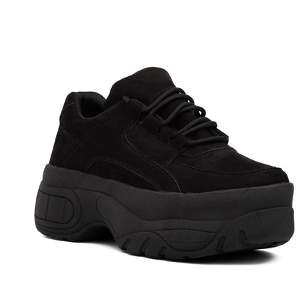 Zapatilla Ica - Negro Gamuza