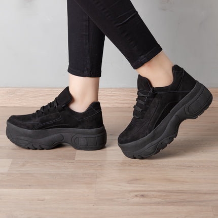 Zapatilla Ica - Negro Gamuza