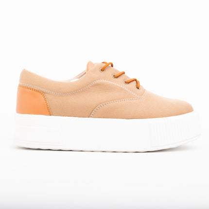 Zapatillas Urbanas Mujer Interlagos - Beige