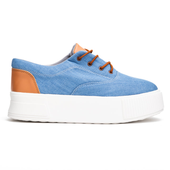 Zapatillas Urbanas Mujer Interlagos - Celeste