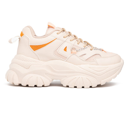 Zapatillas Urbanas Mujer Kingz - Beige