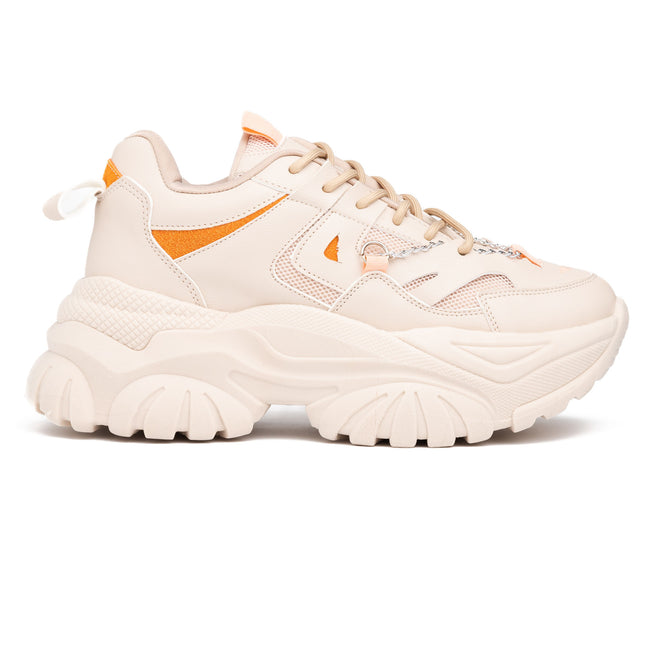 Zapatillas Urbanas Mujer Kingz - Beige