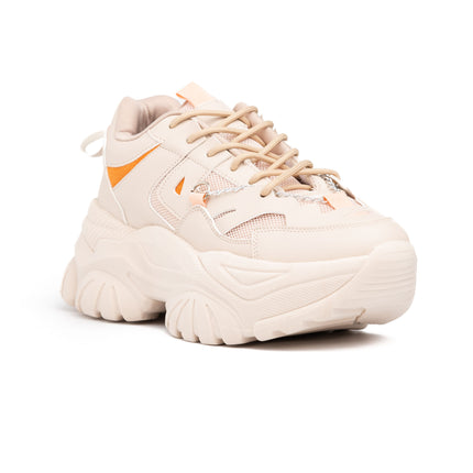 Zapatillas Urbanas Mujer Kingz - Beige