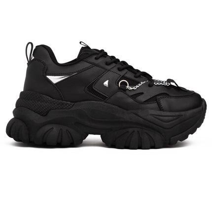 Zapatillas Urbanas Mujer Kingz - Negro