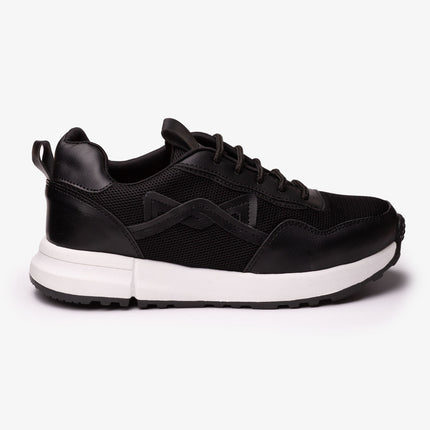 Zapatillas Urbanas Mujer Kitty - Negro y Blanco