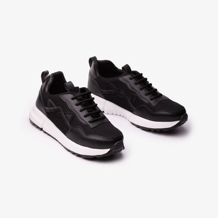 Zapatillas Urbanas Mujer Kitty - Negro y Blanco