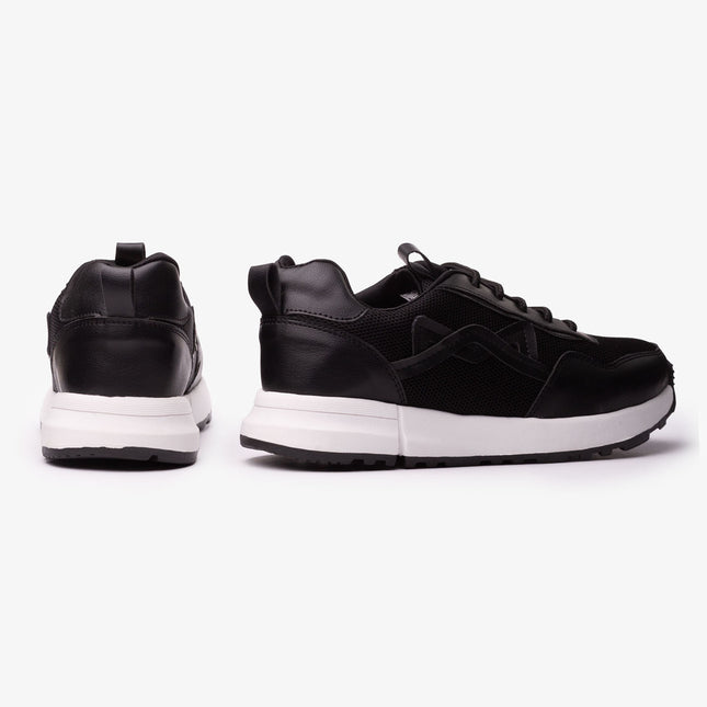 Zapatillas Urbanas Mujer Kitty - Negro y Blanco