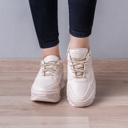 Zapatillas Urbanas Mujer Klay - Beige