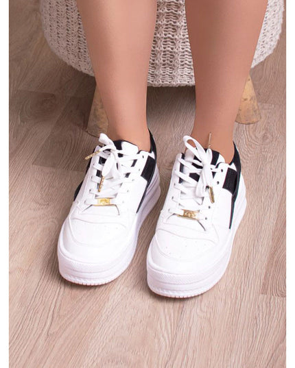 Zapatilla Krabi - Blanco Con Negro