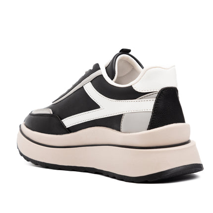 Zapatilla Le Mans - Negro con Plomo