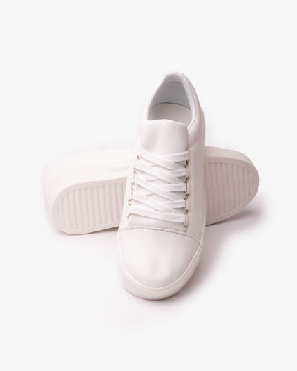 Zapatilla Leticia - Blanco con Plateado